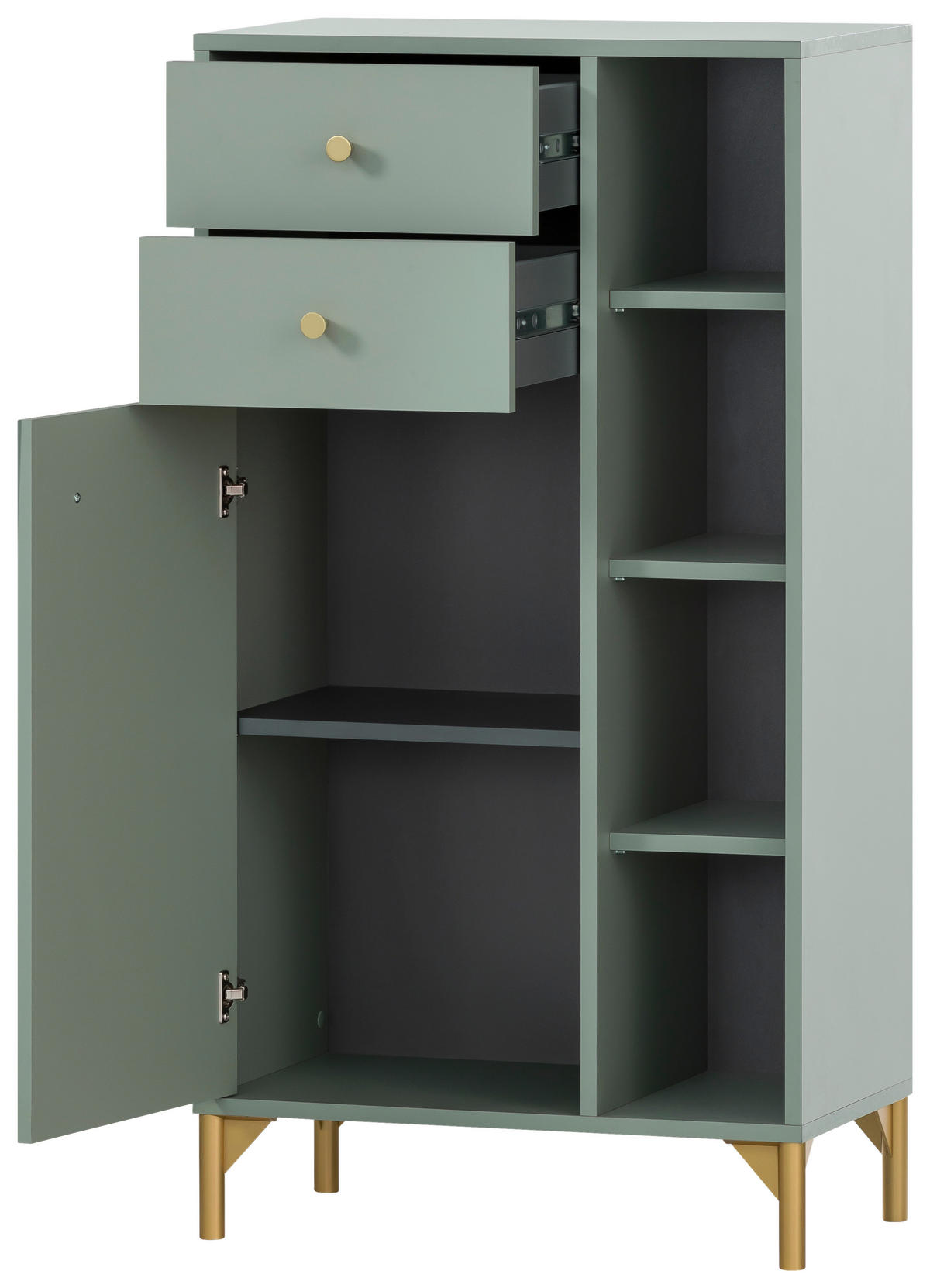 Midischrank Ando Pistazie B/H/T: ca. 60,2x114,4x33,05 cm Ando - Pistazie (60,20/114,40/33,05cm) - Möbelpartner
