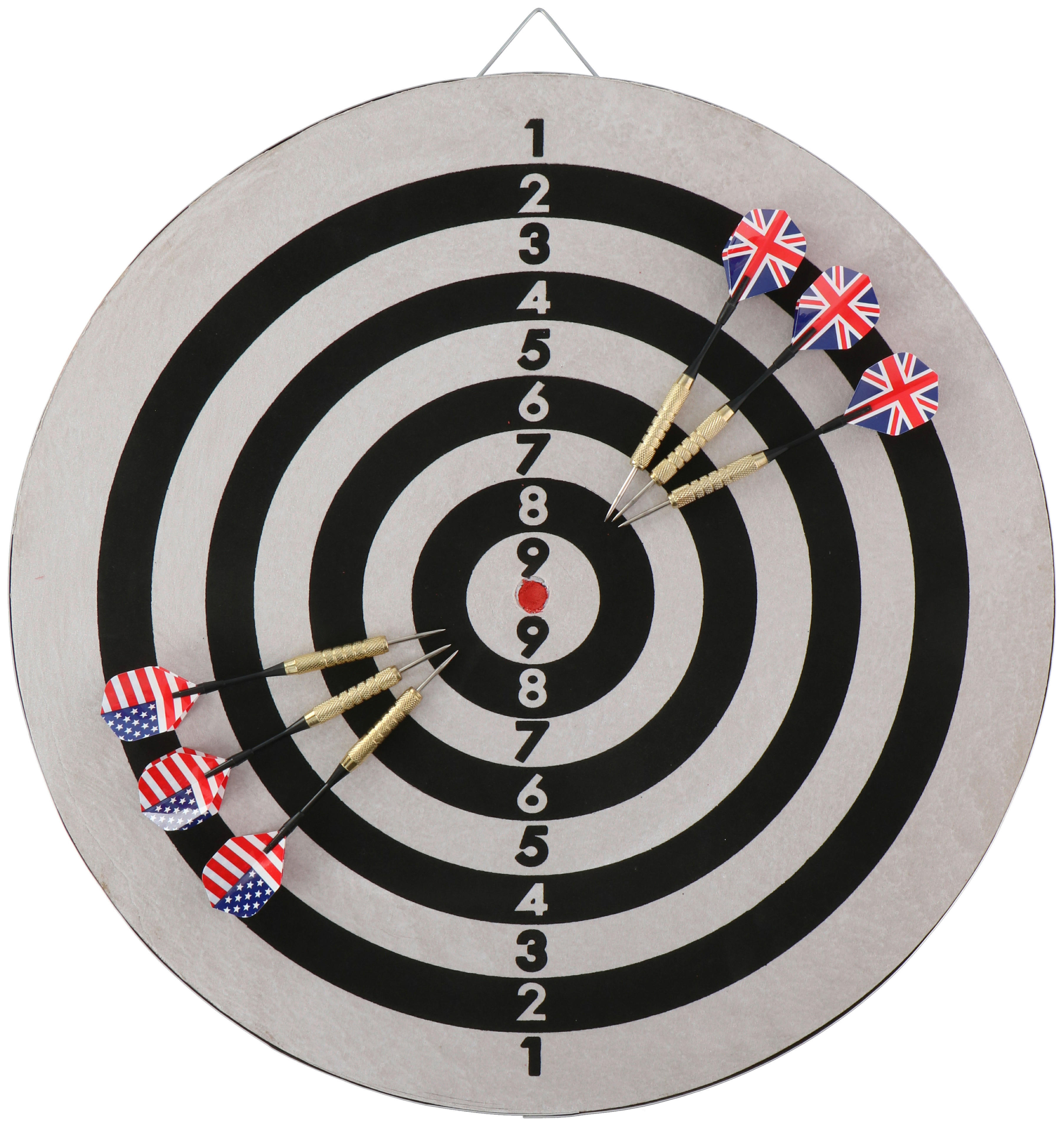 Dartscheibe B/H/L: ca. 47x4x46 cm Dartscheibe_Deluxe - (46,00/47,00/4,00cm)