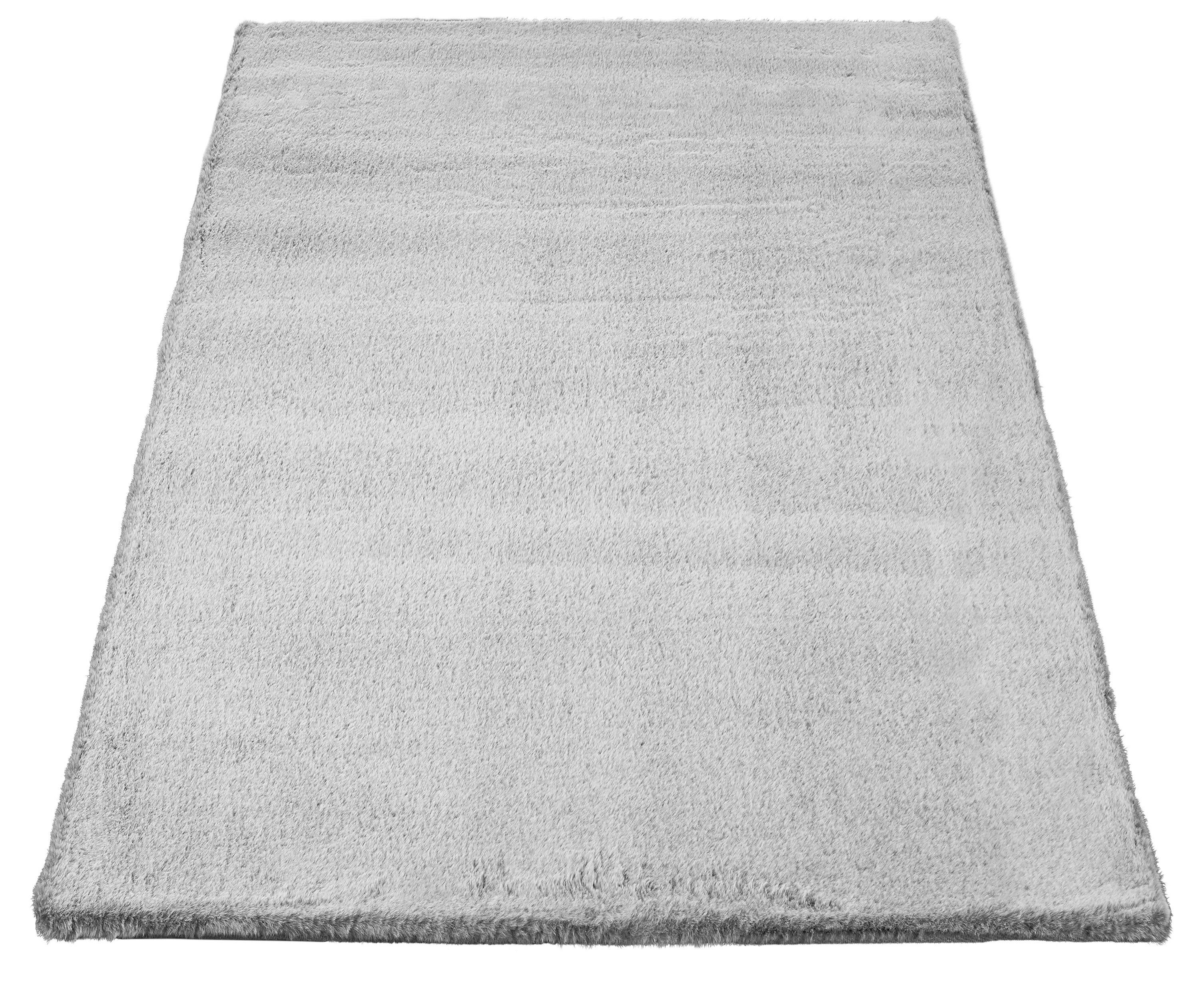 Thumbnail - Fellimitat Maya silberweiß B/L: ca. 80x150 cm