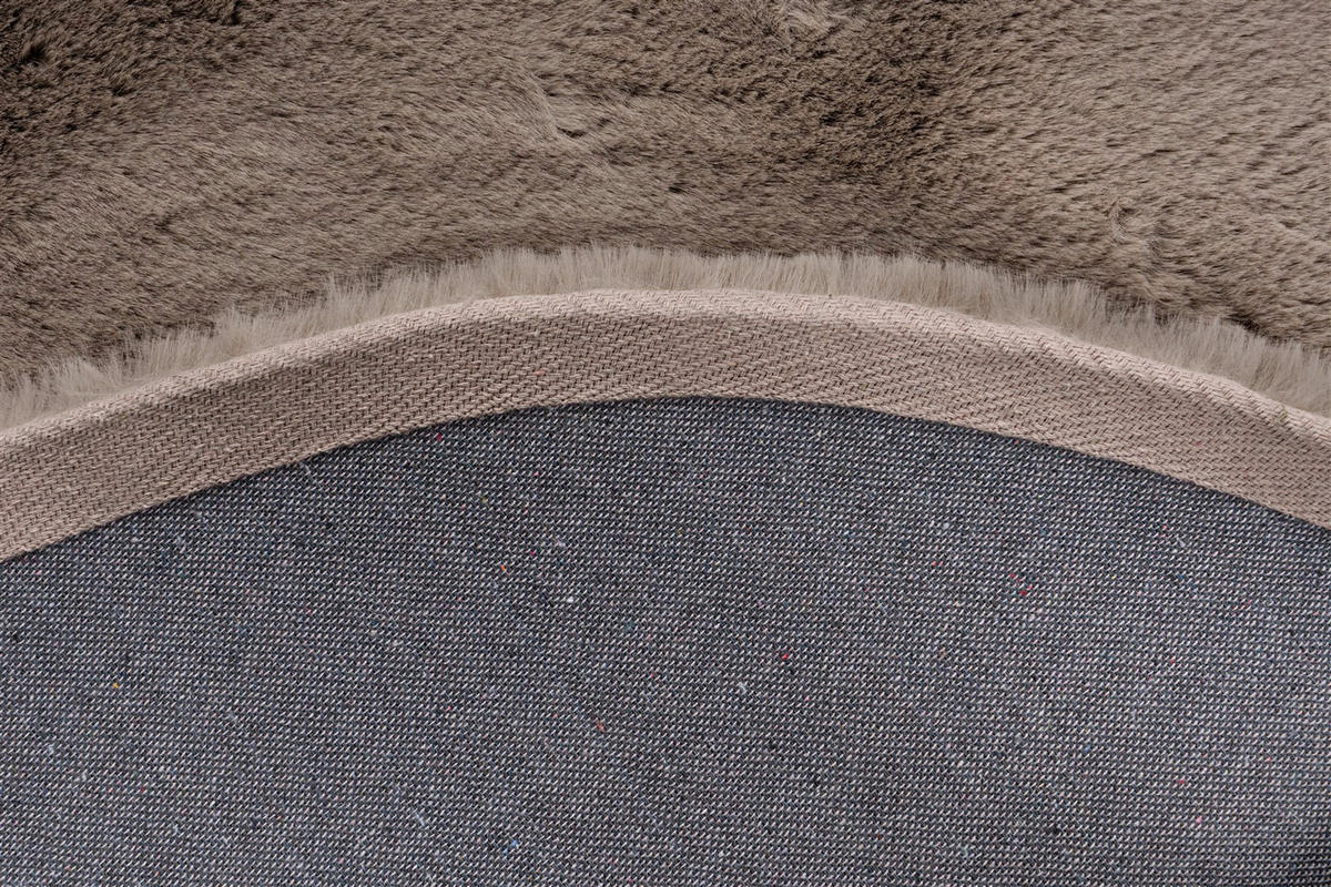 Padiro Hochflorteppich Rabbit Light 525 taupe B/H/L: ca. 120x3,6x120 cm Rabbit Light 525 - taupe (120,00/120,00/3,60cm) - Padiro
