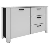 Sideboard FARO weiß schwarz B/H/T: ca. 140x84x40 cm FARO - weiß/schwarz (140,00/84,00/40,00cm) - byLIVING