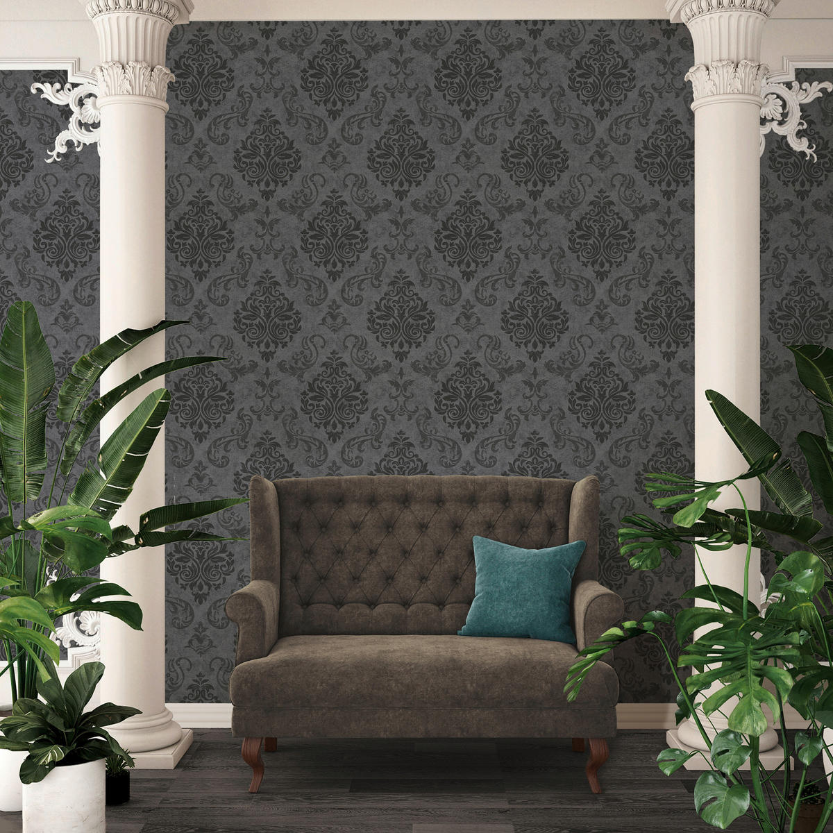 A.S.Creation Vliestapete Memory 3 Barock schwarz B/L: ca. 53x1005 cm Memory 3 - schwarz (53,00/1005,00cm) - A.S.Creation