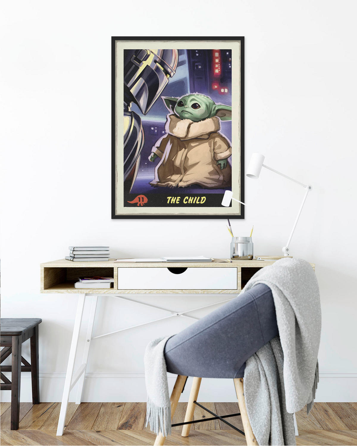 Komar Poster Mandalorian The Child Trading Card Disney B/L: ca. 40x50 cm Mandalorian The Child Trading Card - (40,00/50,00cm) - Komar