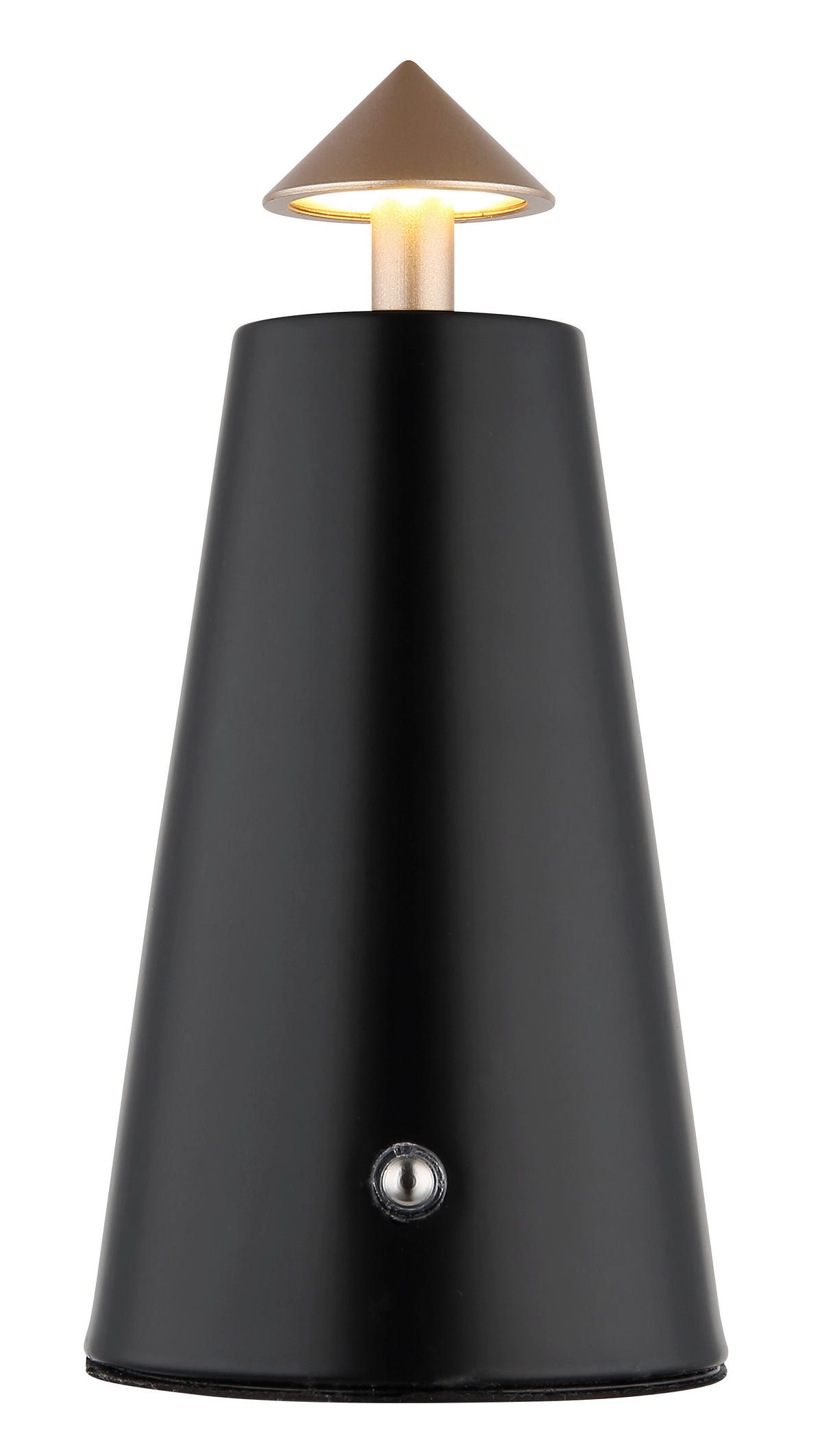 GLOBO LED-Tischleuchte mattschwarz schwarz Cappuccino Metall Kunststoff Stein H/D: ca. 19x9 cm 1 Brennstellen LIVA - schwarz/mattschwarz (9,00/19,00cm) - GLOBO