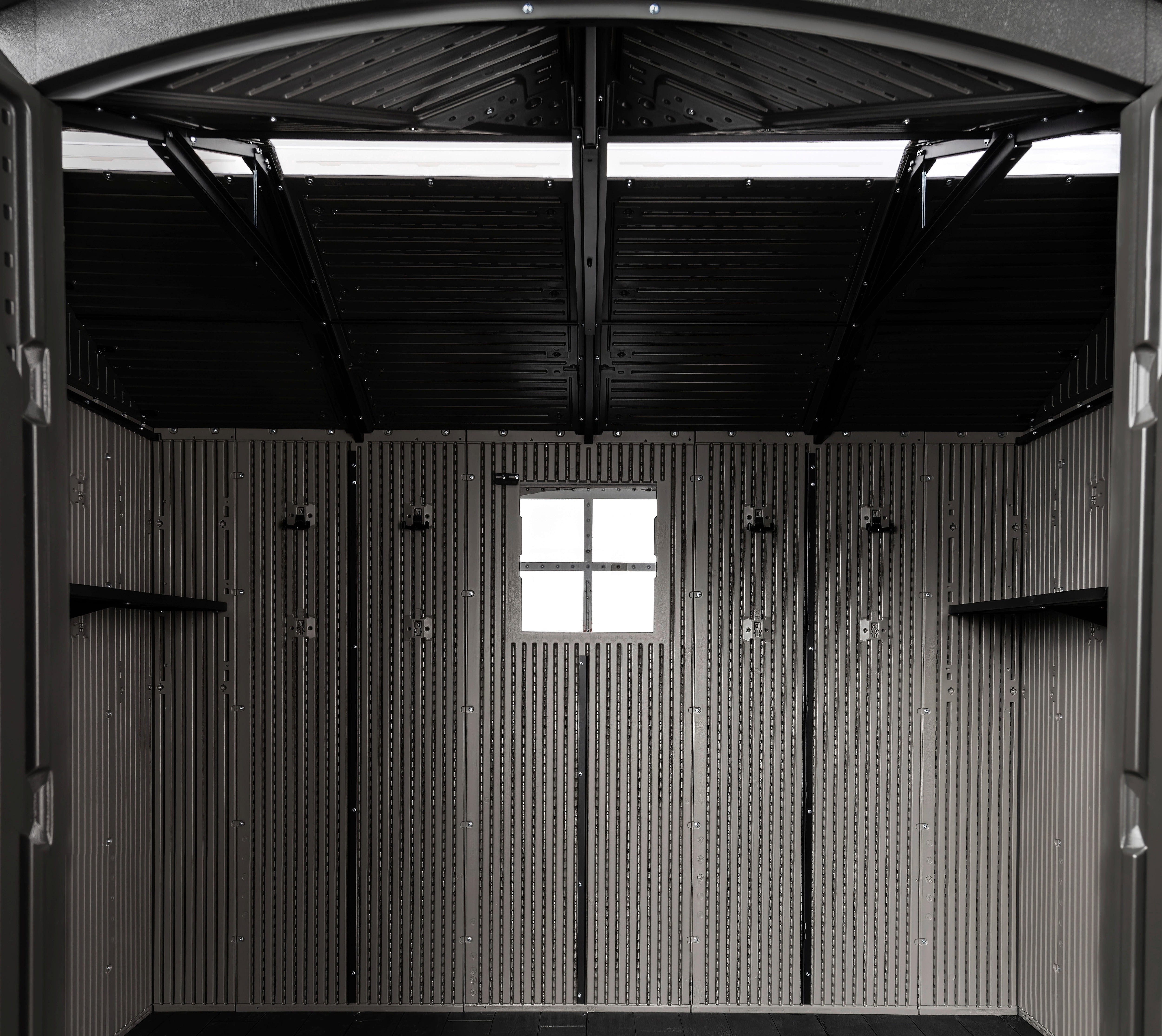 Thumbnail - Lifetime Gerätehaus Ohio grau B/H/L: ca. 283,5x264,4x214,1 cm