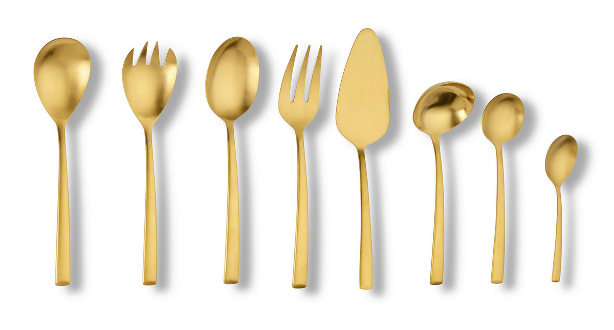 ECHTWERK Besteckset Avelino gold Edelstahl 68 tlg. Avelino - gold (23,30/1,00/2,00cm) - ECHTWERK