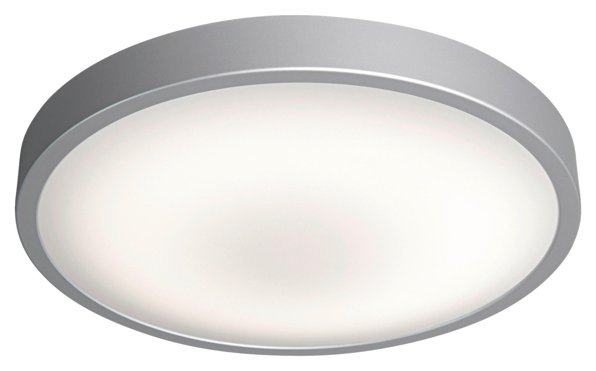 LEDVANCE LED-Wand-/Deckenleuchte Orbis 651739 silber weiß Aluminium Kunststoff H/D: ca. 8x31 cm