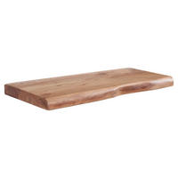 Wandregal braun Holz B/H/T: ca. 60x4x26 cm Wandregal - braun (60,00/4,00/26,00cm) - Wohnling