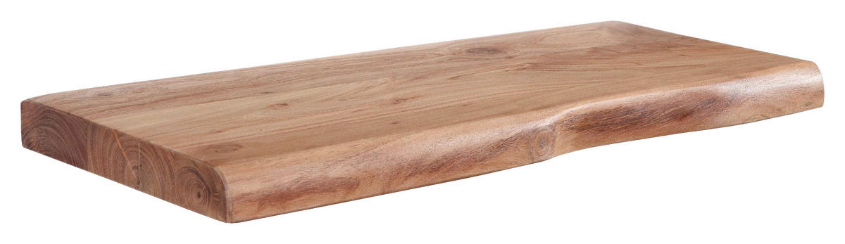 Wandregal braun Holz B/H/T: ca. 60x4x26 cm Wandregal - braun (60,00/4,00/26,00cm) - Wohnling
