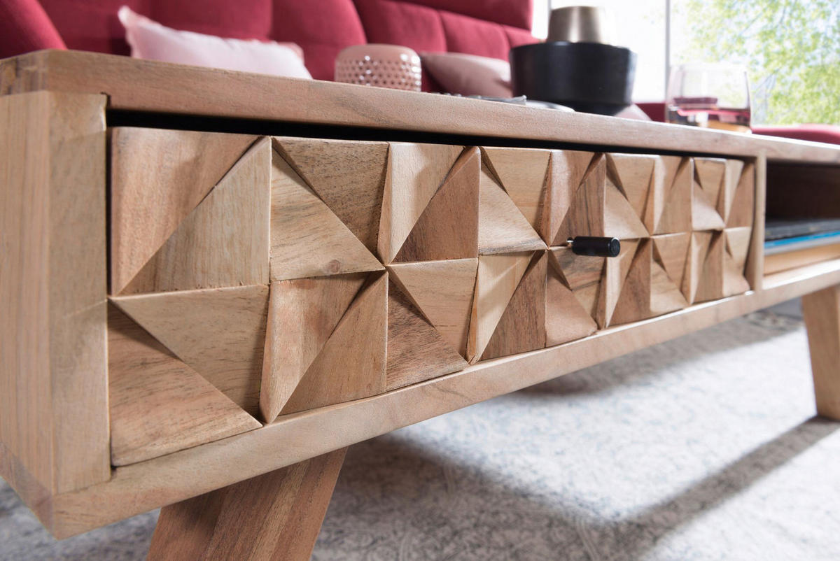 Couchtisch braun B/H/T: ca. 95x35x50 cm Couchtisch - braun (95,00/35,00/50,00cm) - Wohnling