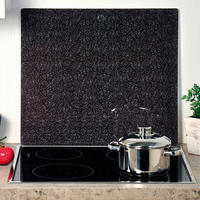 Kesper Herdblende/Spritzschutz Granit stein Glas B/H/L: ca. 50x1,4x56 cm Granit - stein (56,00/50,00/1,40cm) - Kesper