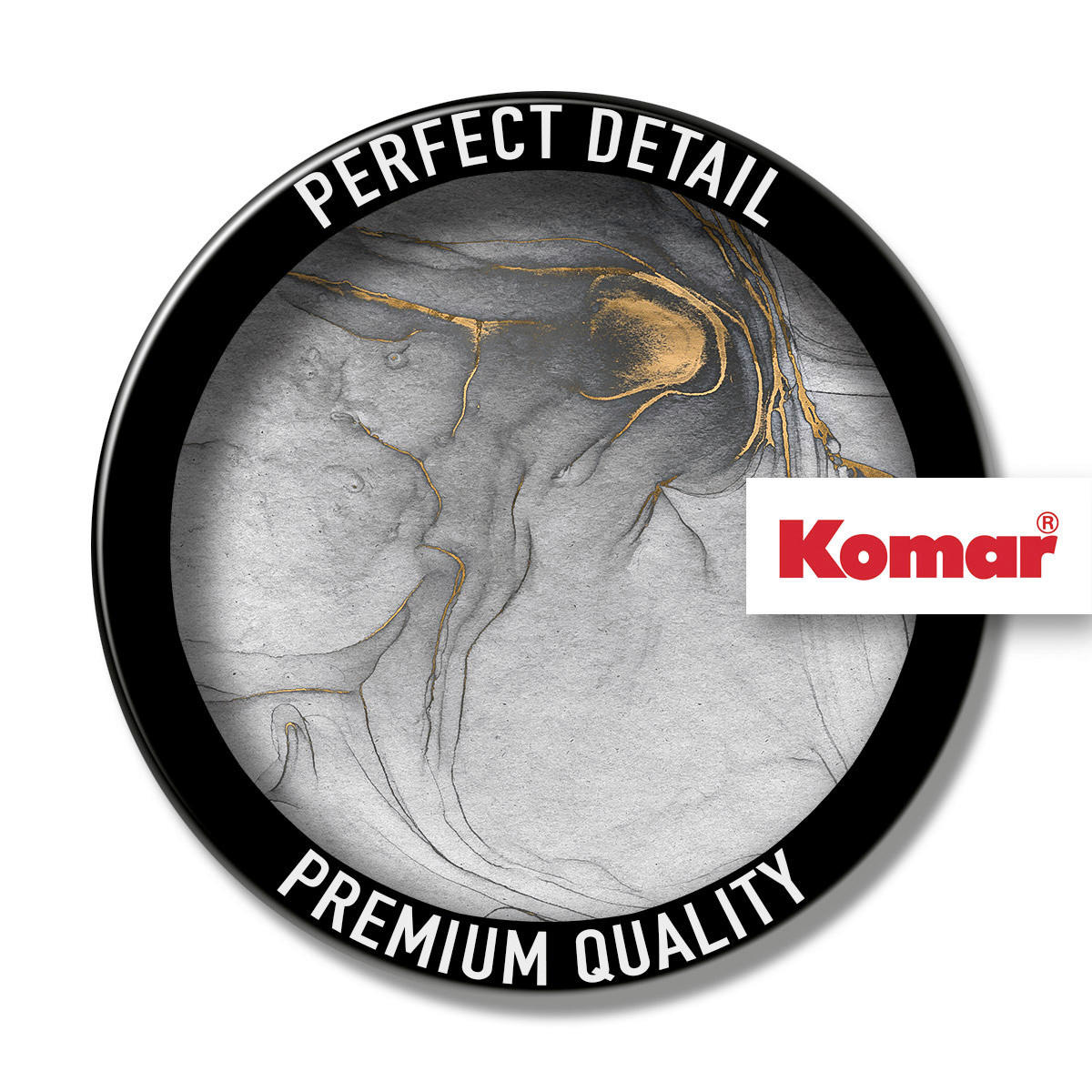 Komar Fototapete Ink Gold Flow B/L: ca. 300x280 cm Ink Gold Flow - (300,00/280,00cm) - Komar