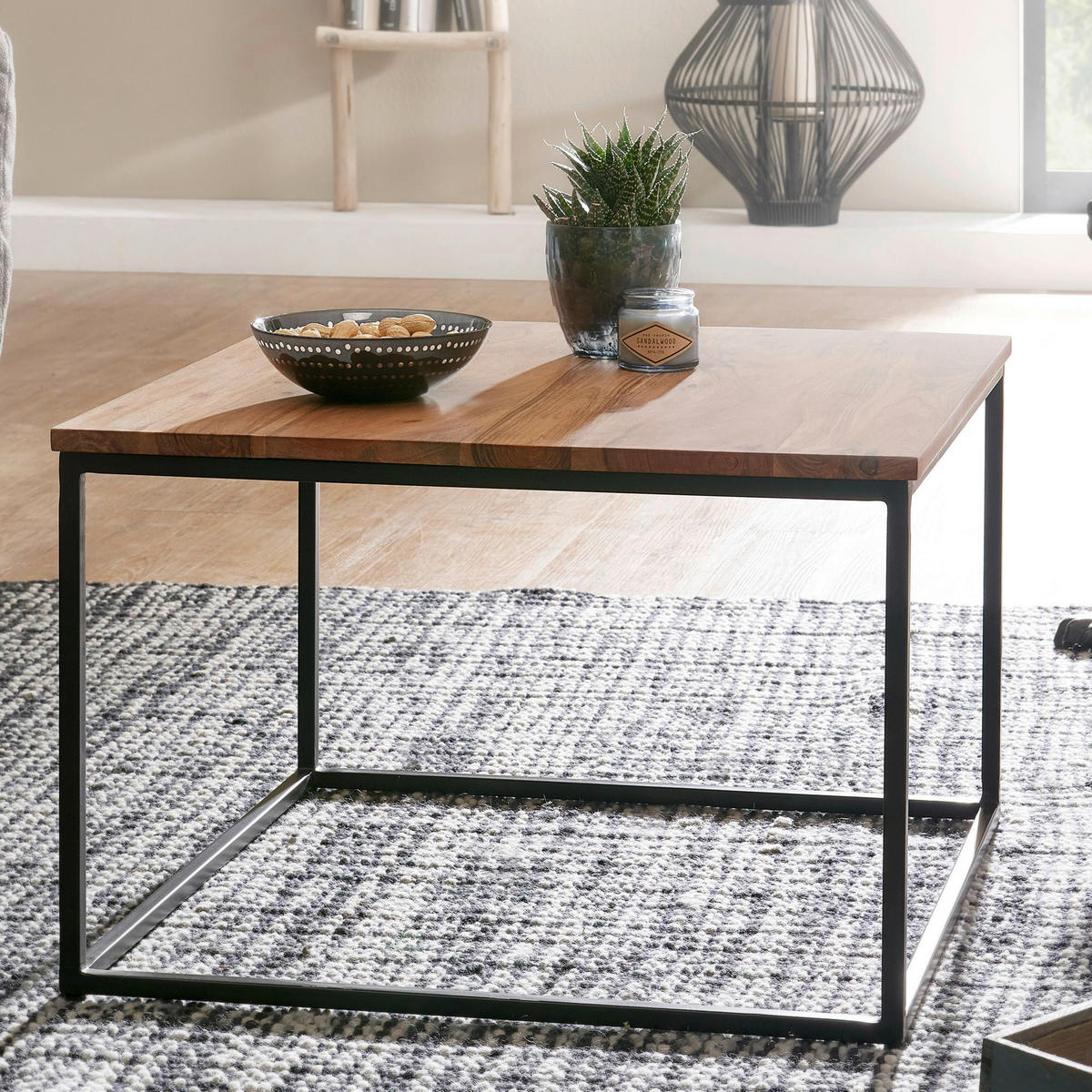 Couchtisch braun B/H/T: ca. 60x41x60 cm Couchtisch - braun (60,00/41,00/60,00cm) - Wohnling