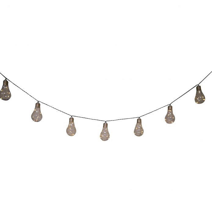 LED/Solar Lichterkette NV5209531 transparent Kunststoff H/L: ca. 18x3000 cm LED/Solar Lichterkette Glühbirne - transparent (3000,00cm) - Näve Leuchten