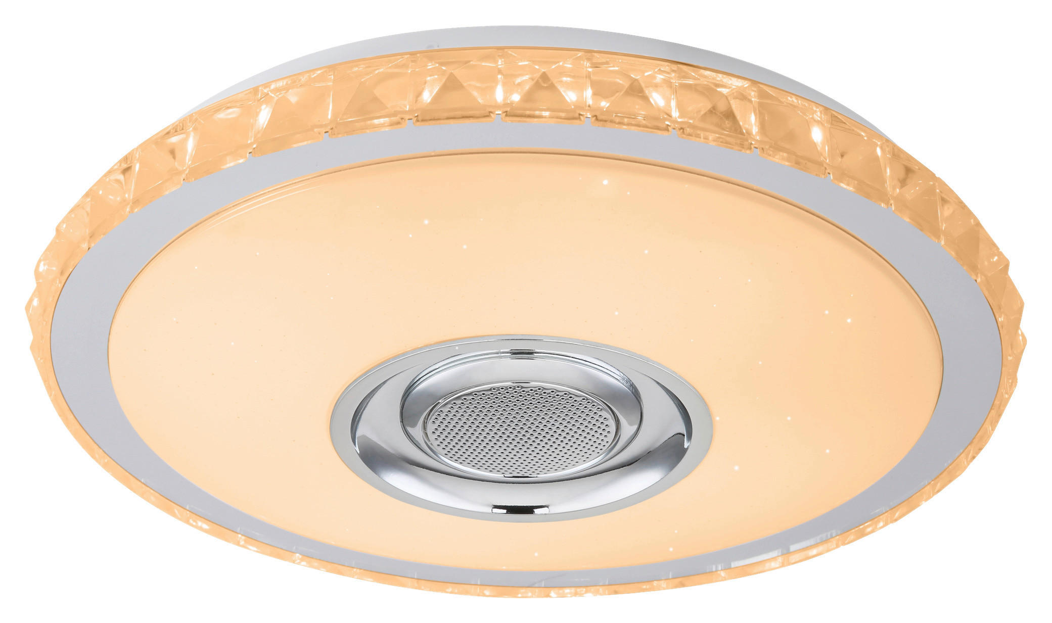 POCOline Deckenleuchte Sonido weiß Chrom Kunststoff Metall H/D: ca. 8x41 cm Sonido - weiß/Chrom (41,00/8,00cm) - POCOline