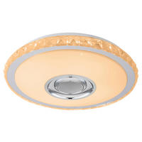 POCOline Deckenleuchte Sonido weiß Chrom Kunststoff Metall H/D: ca. 8x41 cm Sonido - weiß/Chrom (41,00/8,00cm) - POCOline