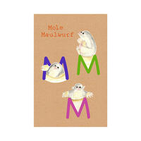 Komar Poster ABC Animal M Buchstaben B/L: ca. 50x70 cm ABC Animal M - (50,00/70,00cm) - Komar