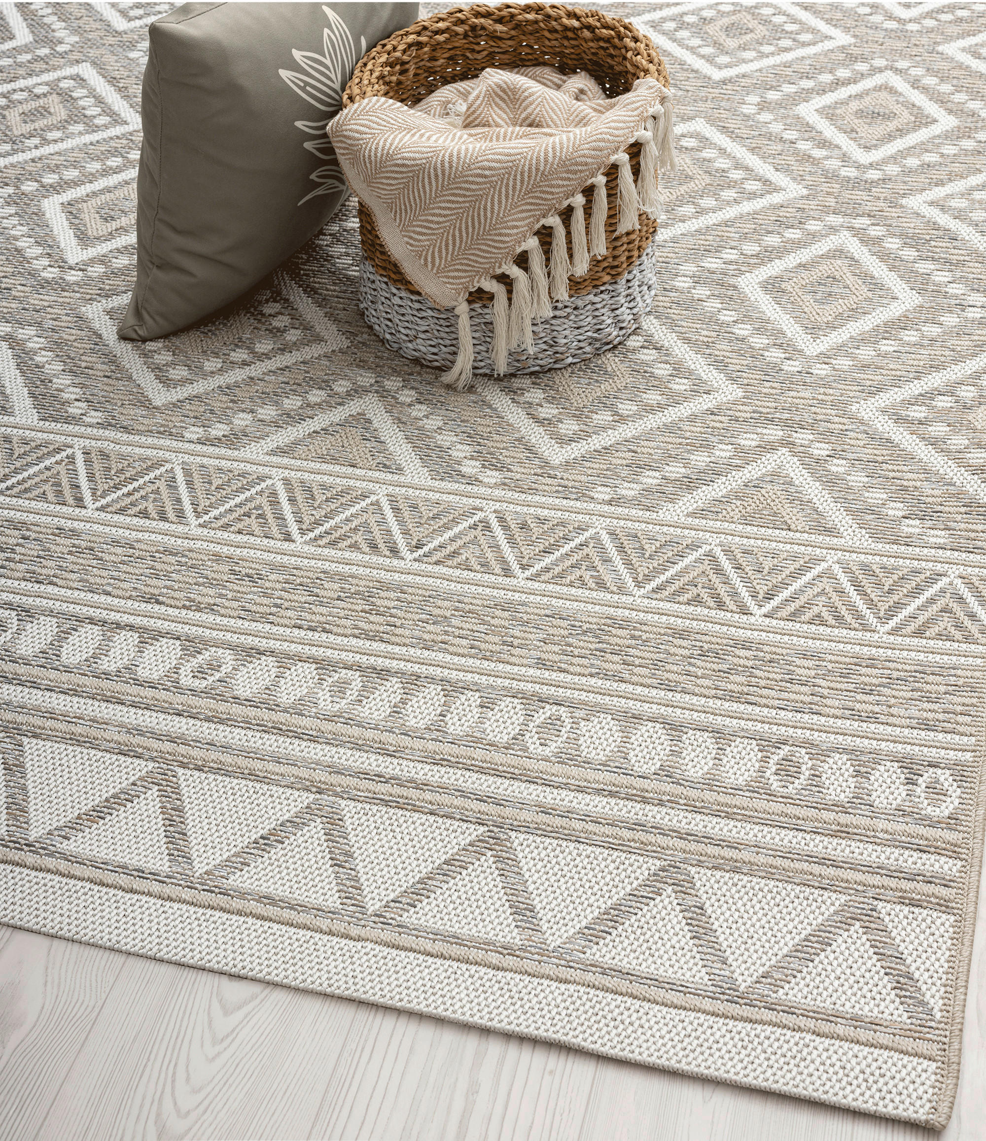 Merinos Teppich Ottowa beige B/L: ca. 160x220 cm Ottowa - beige (160,00/220,00cm) - Merinos