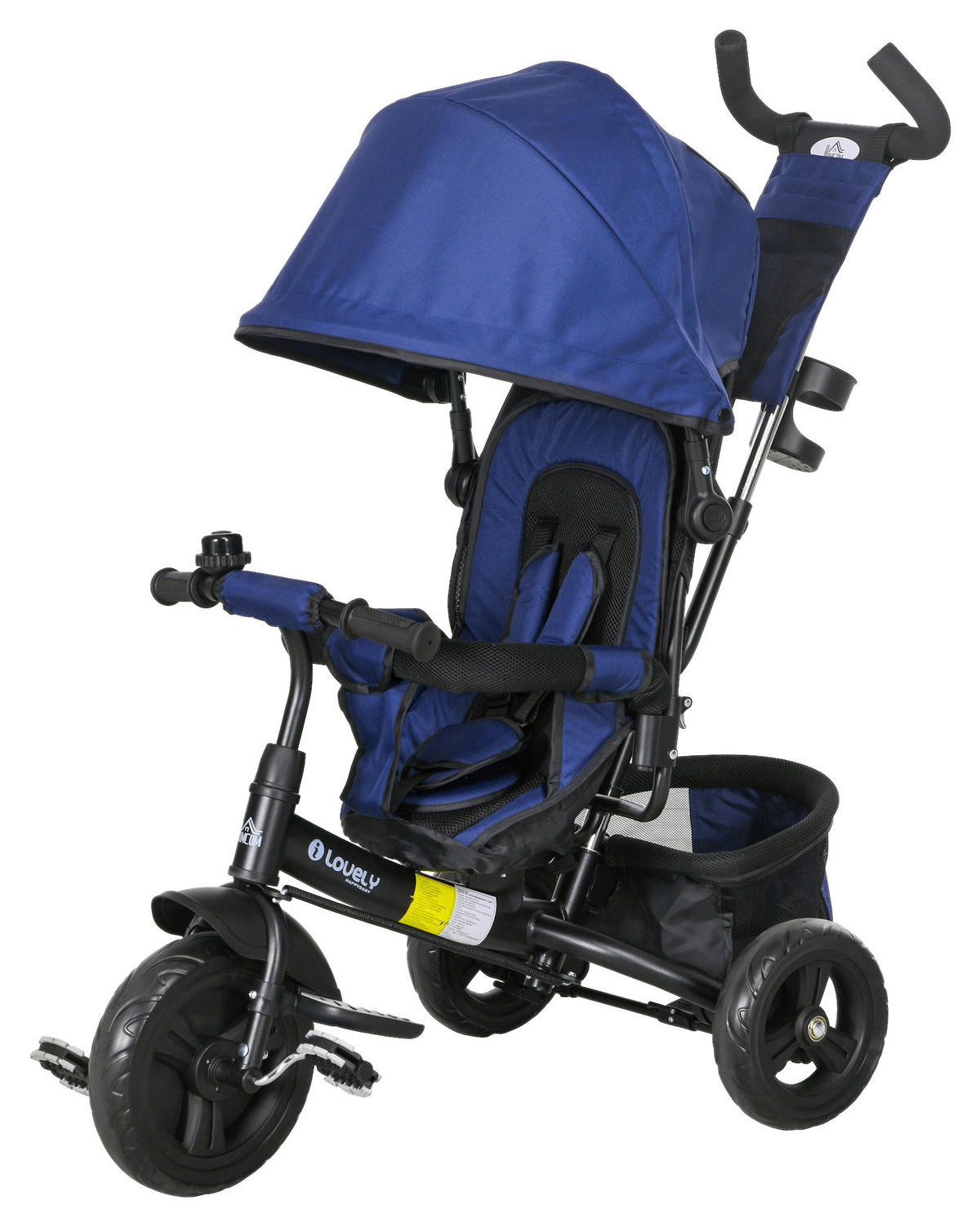 HOMCOM Kinderdreirad blau B/H/L: ca. 49x102x102 cm Kinderdreirad - blau (102,00/49,00/102,00cm) - HOMCOM