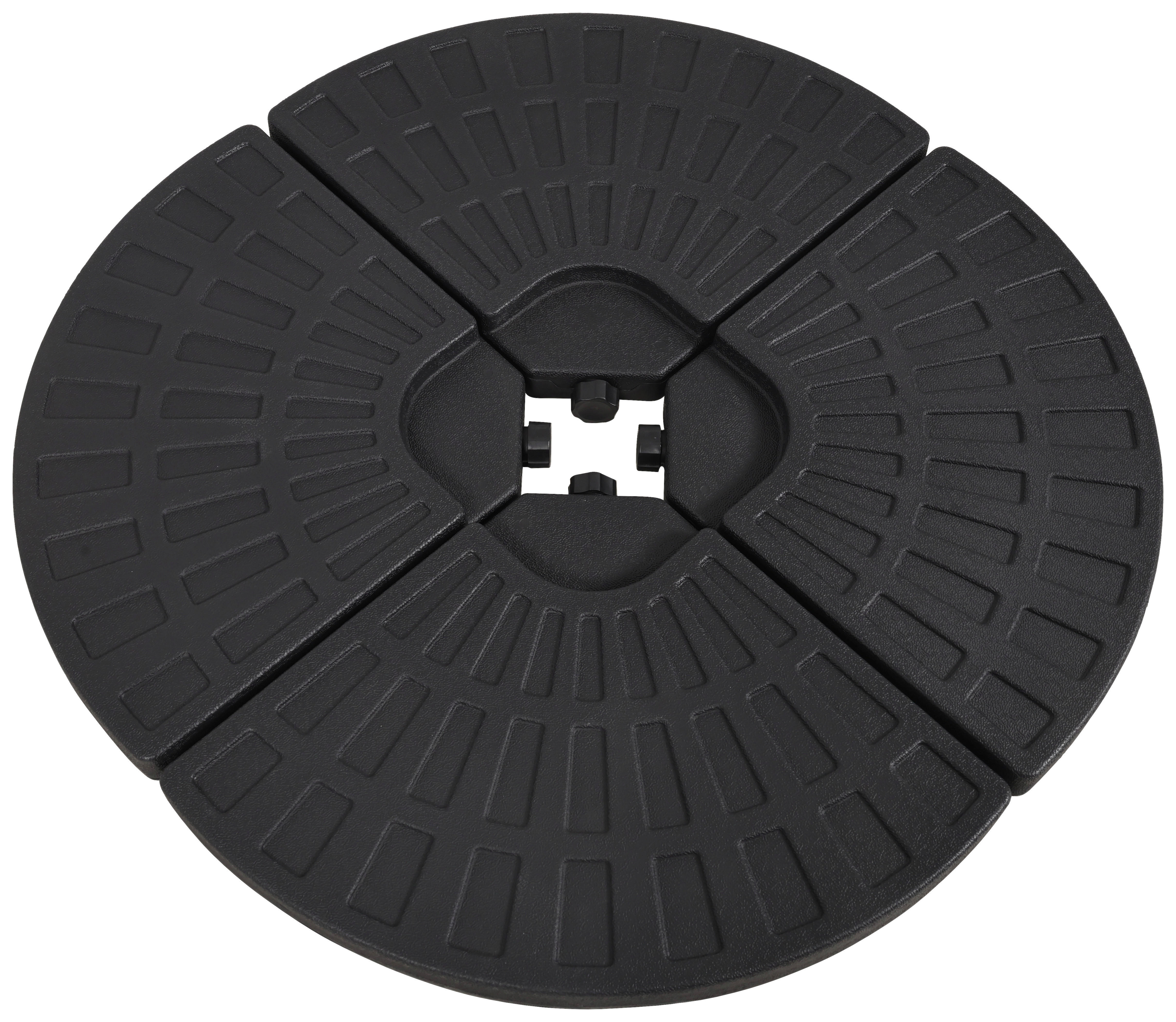 POCOline Schirmständer schwarz Kunststoff Schirmständer_Base_4tlg. - schwarz - POCOline