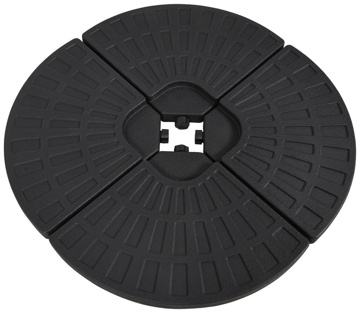 POCOline Schirmständer schwarz Kunststoff Schirmständer_Base_4tlg. - schwarz - POCOline