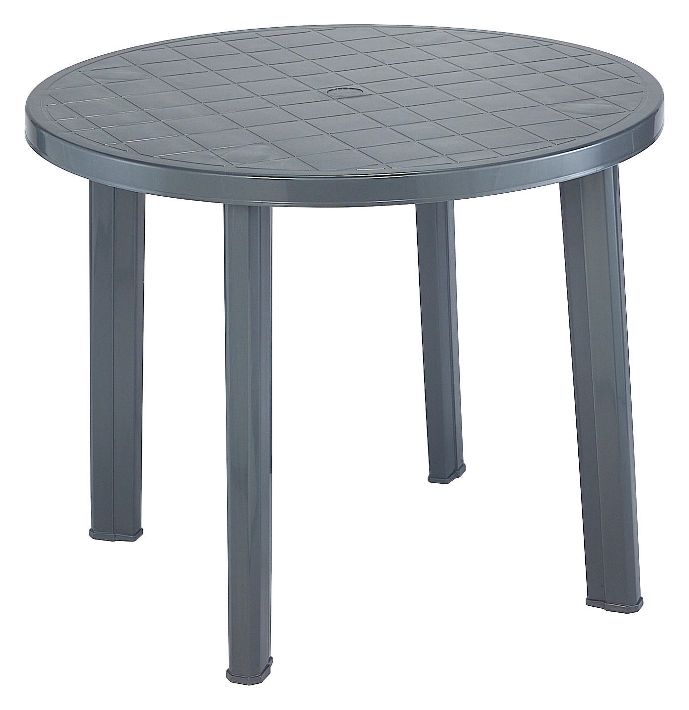ProGarden Kunststofftisch Tondo anthrazit Kunststoff H/D: ca. 72x90 cm Tondo - anthrazit (90,00/72,00cm) - ProGarden
