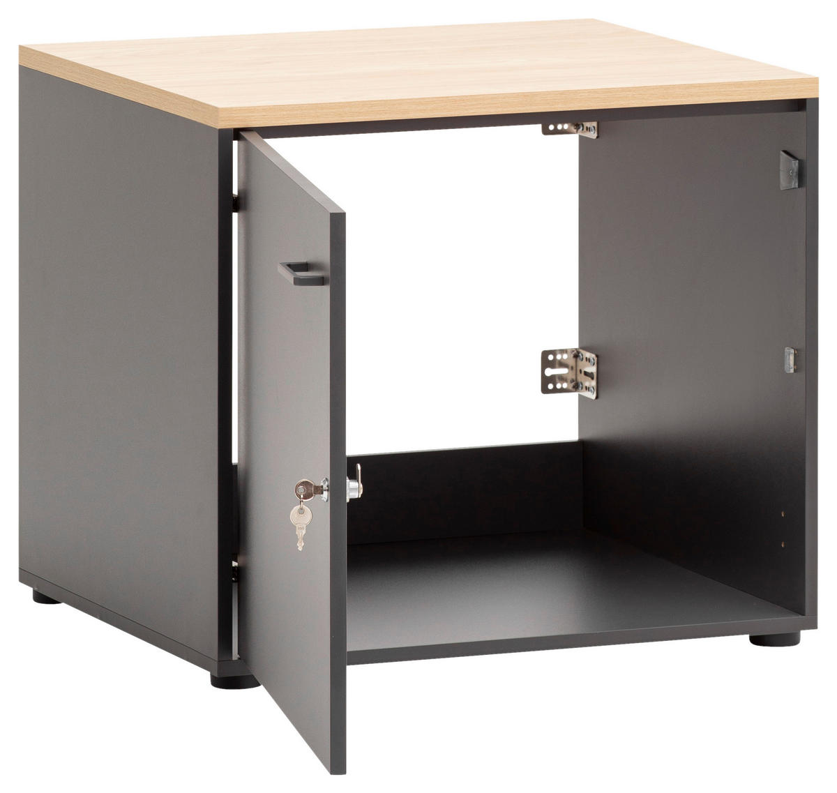Unterschrank Solea anthrazit Eiche hell Nachbildung B/H/T: ca. 67,1x60x60 cm Solea - Eiche/anthrazit (67,10/60,00/60,00cm) - Schildmeyer