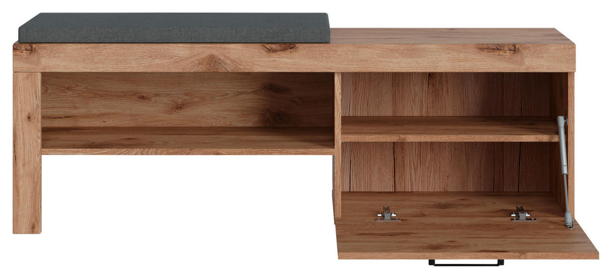 Sitzbank Roxy Eiche Viking Nachbildung B/H/T: ca. 139x52x38 cm Roxy - (139,00/52,00/38,00cm)