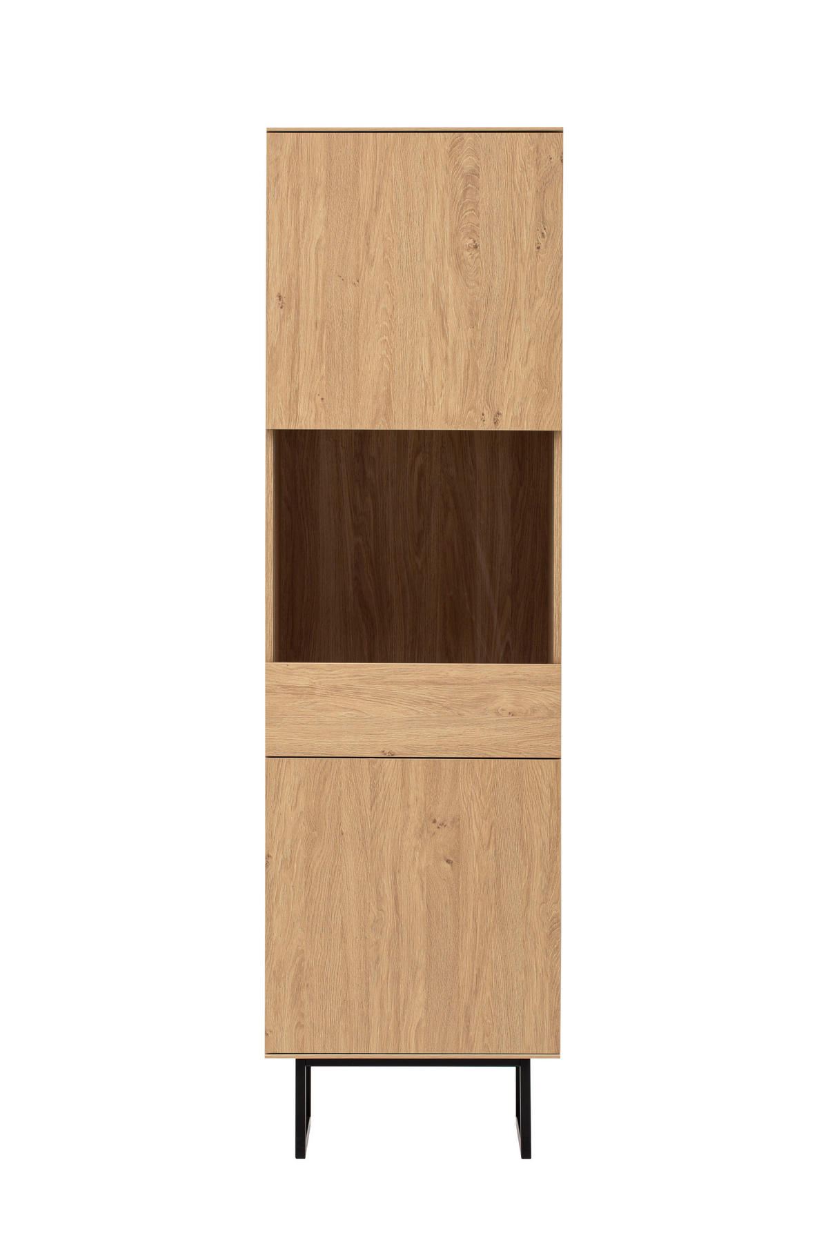 Vitrine Kalmar Oak Stone Nachbildung B/H/T: ca. 58x200x40 cm Kalmar - Oak (58,00/200,00/40,00cm)