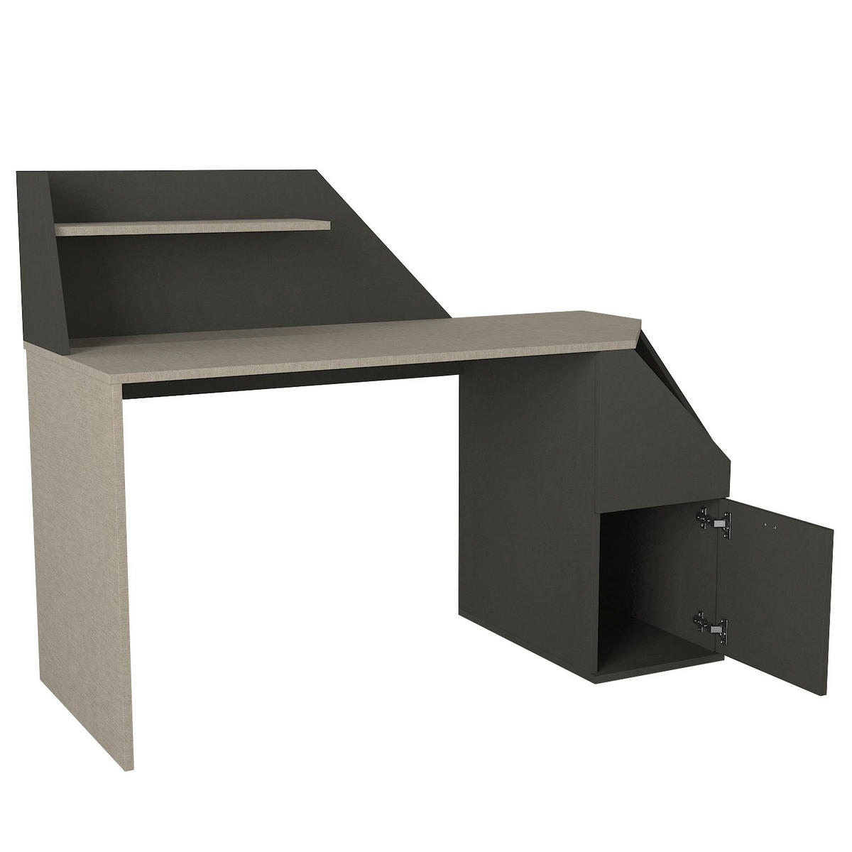 Schreibtisch Gusto grau anthrazit B/H/T: ca. 140x74x60 cm Gusto - anthrazit/grau (140,00/74,00/60,00cm) - moebel17