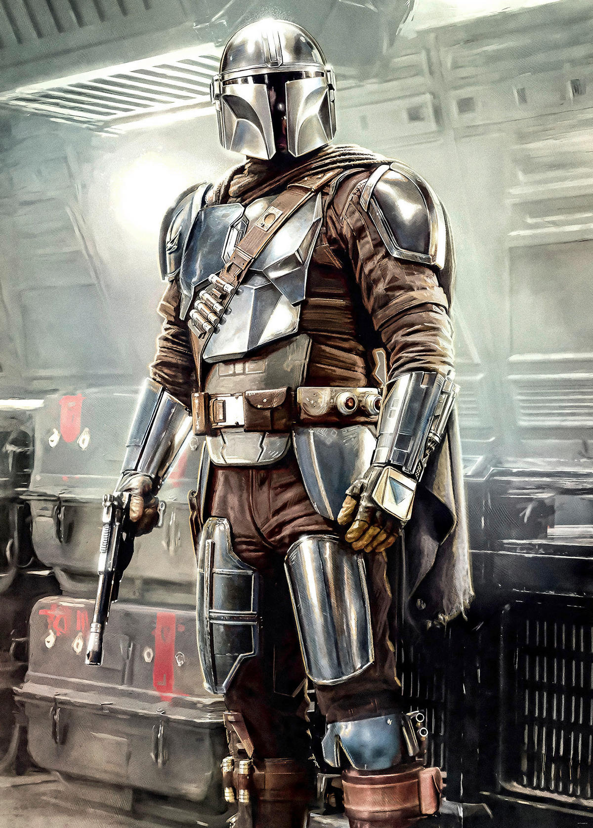 Komar Fototapete Mandalorian Fight Posture IADX4-023 B/H: ca. 200x280 cm Mandalorian Fight Posture IADX4-023 - (200,00/280,00cm) - Komar