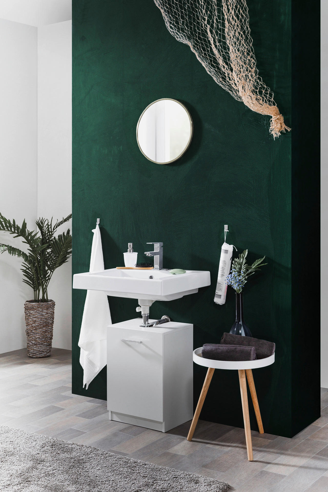 Waschbeckenunterschrank Solo 11 weiß B/H/T: ca. 38x55x29 cm Solo 11 - weiß (38,00/55,00/29,00cm)