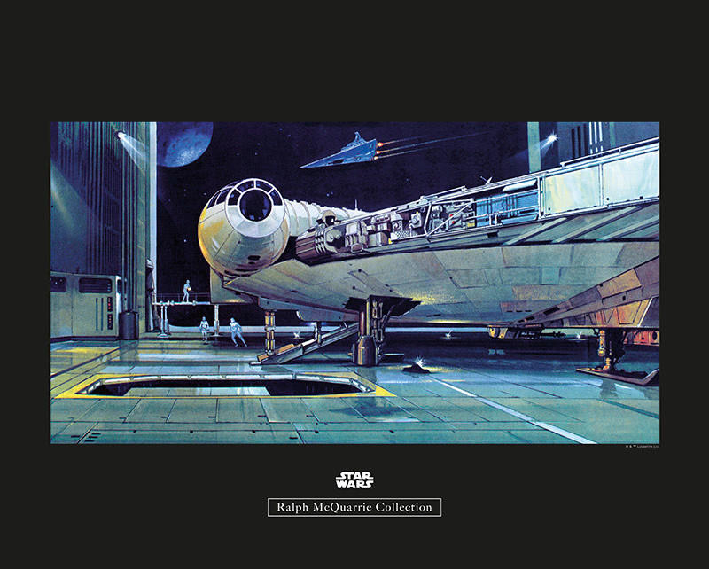 Komar Poster Star Wars Classic RMQ Falcon Hangar Star Wars B/L: ca. 50x40 c günstig online kaufen