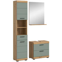 Badezimmer-Set Scout Eiche Artisan Nachbildung salbei Nachbildung B/H/T: ca. 112x191x37 cm Scout - Eiche/salbei (112,00/191,00/37,00cm) - xonox.home