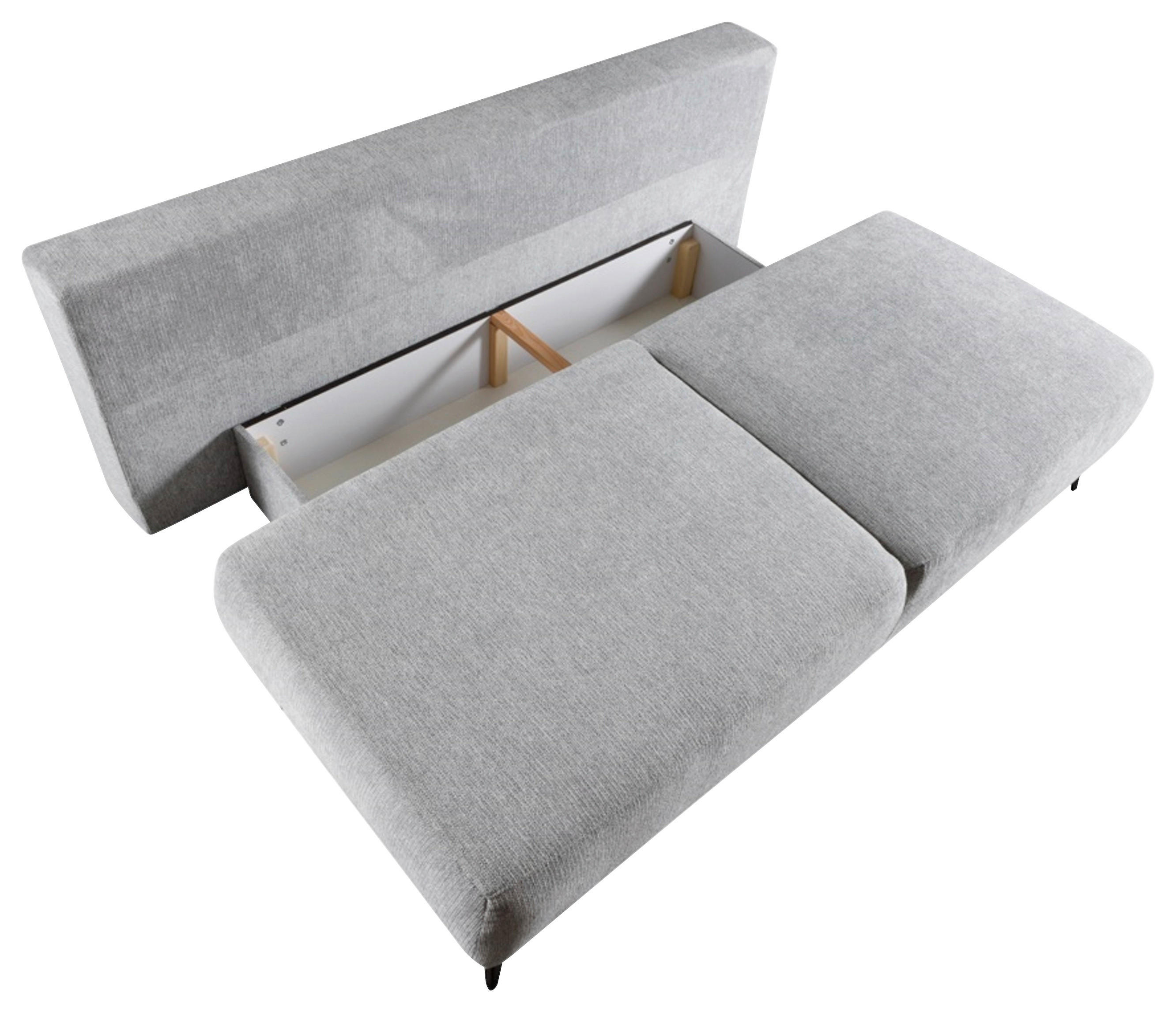 Thumbnail - Dauerschlafsofa Viktoria grau B/H/T: ca. 212x97x98 cm