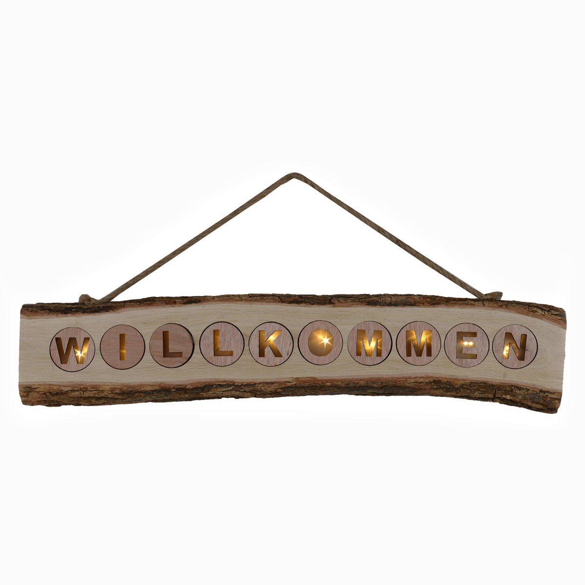 Näve Leuchten LED-Dekoleuchte natur B/H/T: ca. 3,6x12x60 cm LED-Dekoleuchte Willkommen - natur (3,60/12,00/60,00cm) - Näve Leuchten