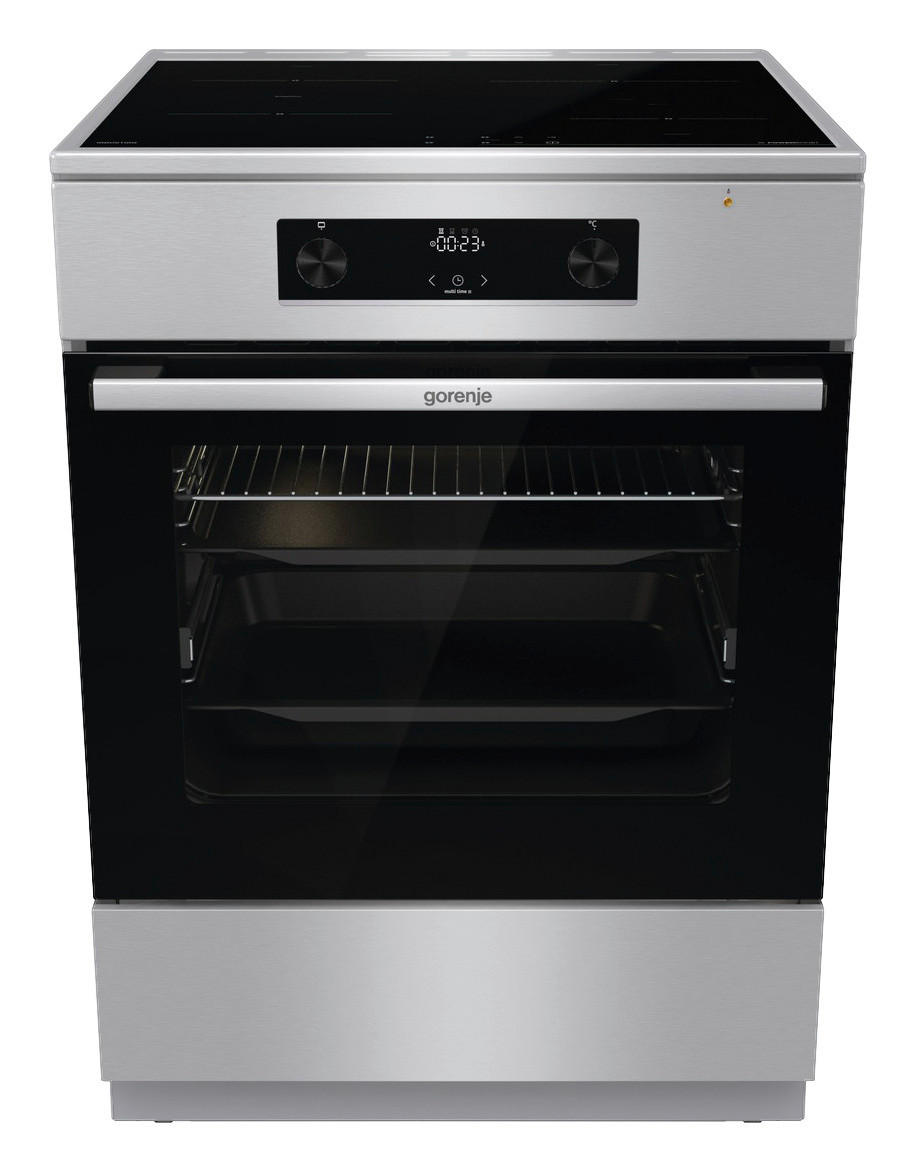 Gorenje Stand-Elektroherd GEIT6C60XPG Edelstahl B/H/T: ca. 60x85x60 cm Stand-Elektroherd GEIT6C60XPG - Edelstahl (60,00/85,00/60,00cm) - Gorenje