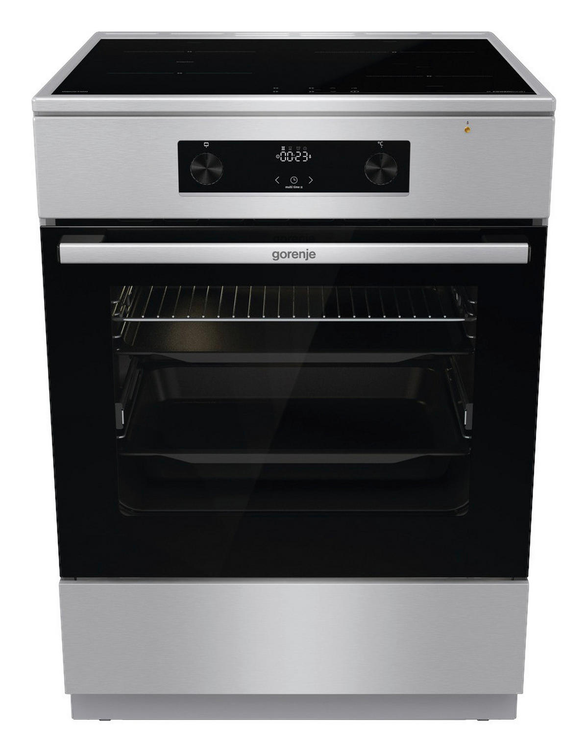 Gorenje Stand-Elektroherd GEIT6C60XPG Edelstahl B/H/T: ca. 60x85x60 cm Stand-Elektroherd GEIT6C60XPG - Edelstahl (60,00/85,00/60,00cm) - Gorenje