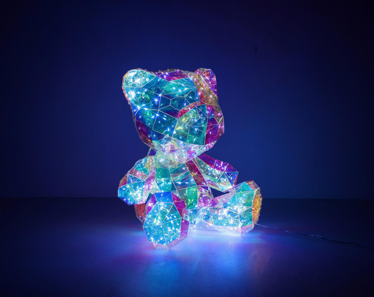 LED-Dekoleuchte transparent Kunststoff B/H/L: ca. 32x40x29 cm Bär - transparent (29,00/32,00/40,00cm)