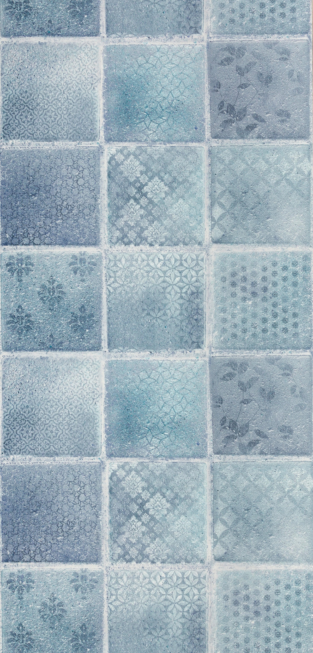 Vliestapete Fliesenoptik blau B/L: ca. 53x1005 cm Vliestapete_37388-2 - blau (53,00/1005,00cm)