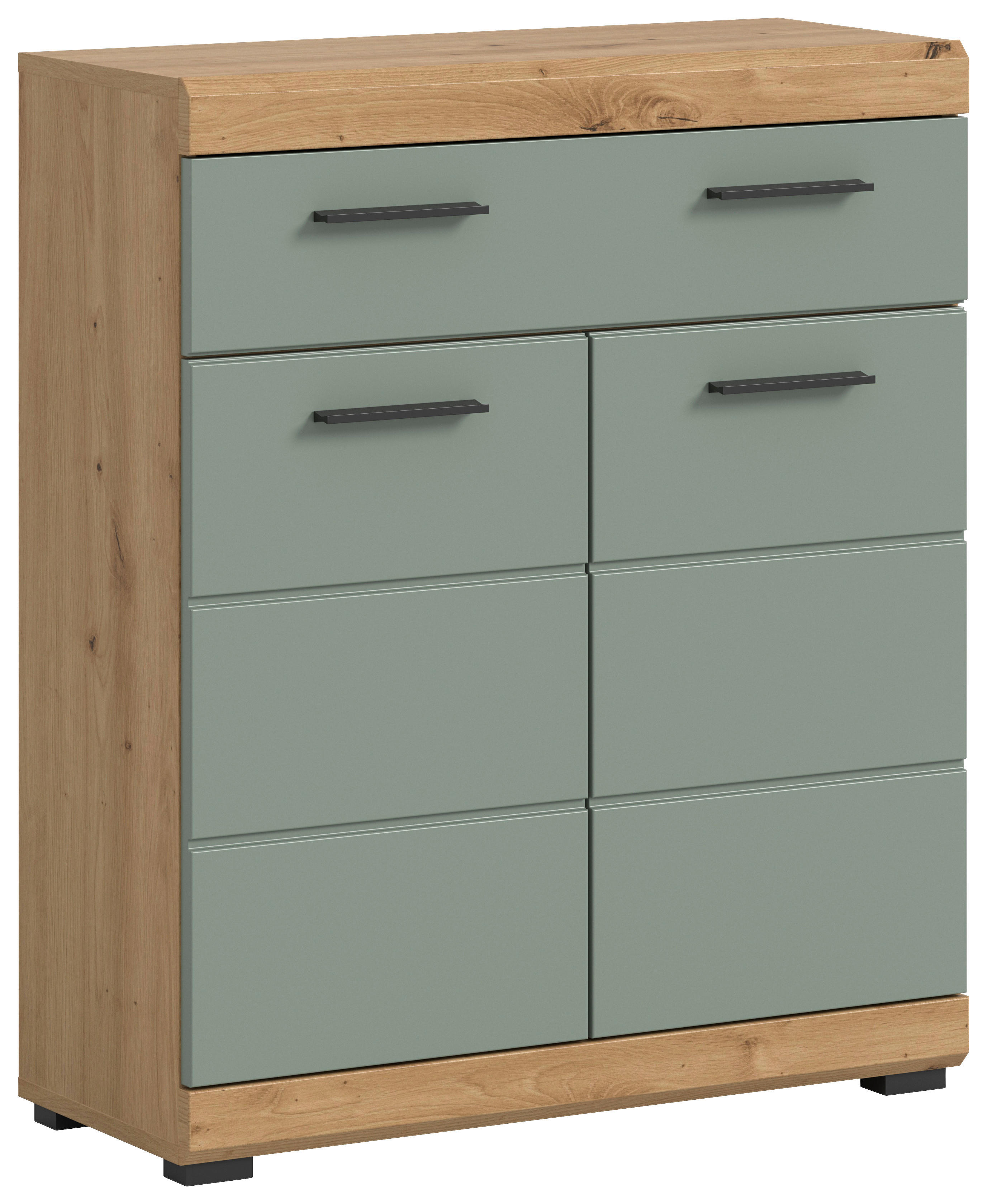 Schrank Scout Eiche Artisan Nachbildung salbei Nachbildung B/H/T: ca. 74x88x31 cm Scout - Eiche/salbei (74,00/88,00/31,00cm) - xonox.home