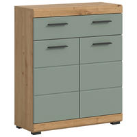 Schrank Scout Eiche Artisan Nachbildung salbei Nachbildung B/H/T: ca. 74x88x31 cm Scout - Eiche/salbei (74,00/88,00/31,00cm) - xonox.home