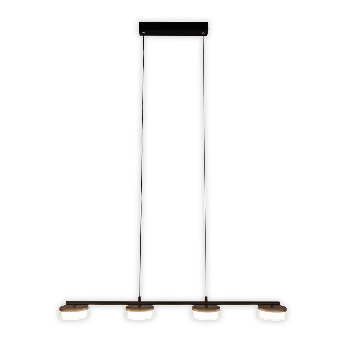 Näve Leuchten Pendelleuchte 7096522 schwarz Metall Kunststoff B/H/T: ca. 12x150x96 cm null 4 Brennstellen Cimo - schwarz (12,00/150,00/96,00cm) - Näve Leuchten