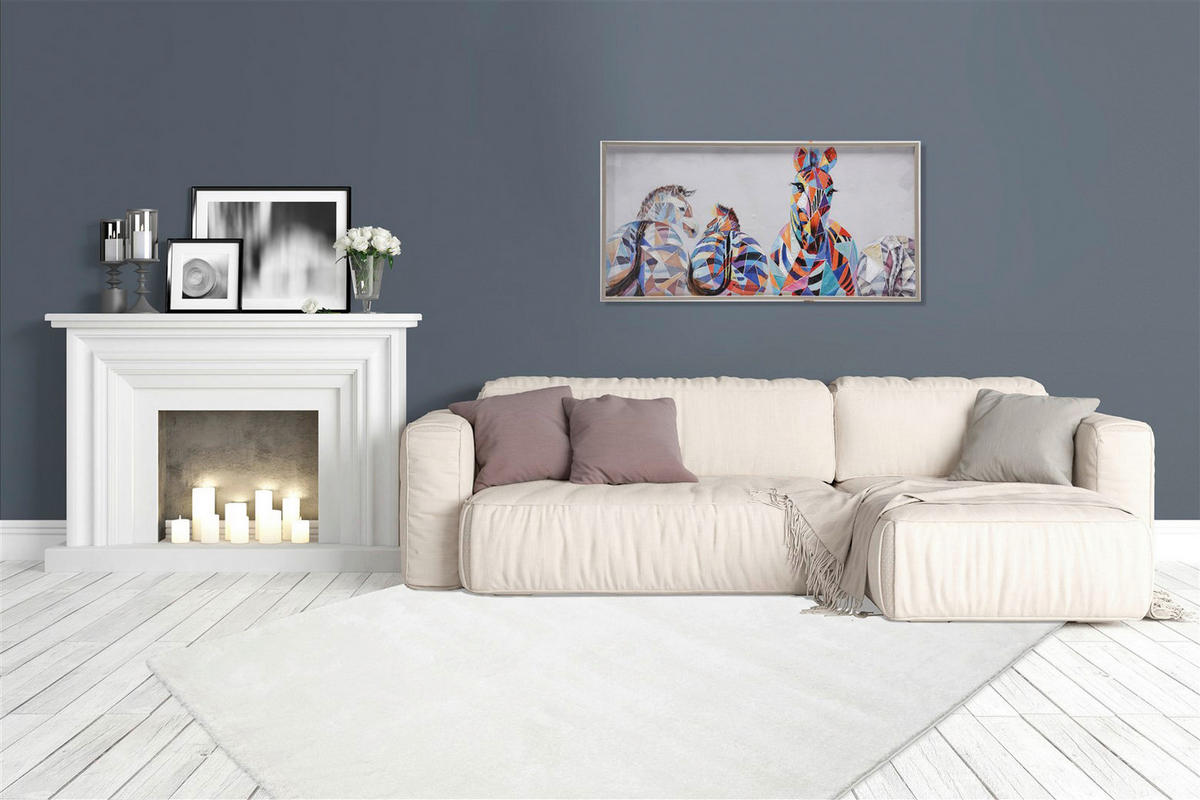 Kayoom Kurzflorteppich Saint Lucia - Castries elfenbein B/L: ca. 80x150 cm Saint Lucia - Castries - elfenbein (80,00/150,00cm) - Kayoom
