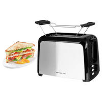 Emerio Toastautomat TO-123924 silber schwarz Kunststoff Edelstahl B/H/T: ca. 29,5x17,5x15,6 cm Toastautomat TO-123924 - schwarz/silber (29,50/17,50/15,60cm) - Emerio