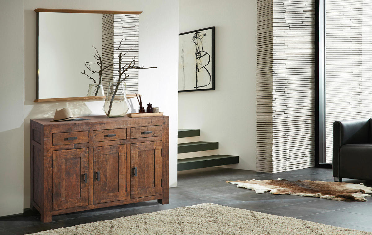 Kommode Genua Akazie dunkel B/H/T: ca. 130x86x40 cm Genua - Akazie (130,00/86,00/40,00cm)