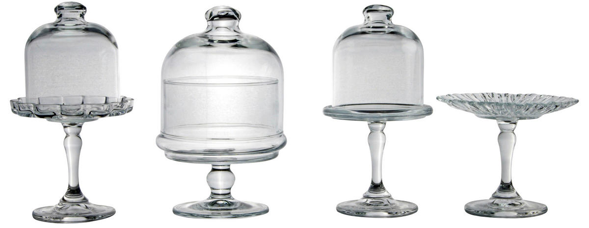 CreaTable Tortenplatte MINI PATISSERIE transparent Glas MINI PATISSERIE - transparent - CreaTable