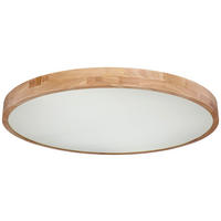 GLOBO Deckenleuchte braun Holz Metall H/D: ca. 11x80 cm 1 Brennstellen Rainer - braun (80,00/11,00cm) - GLOBO