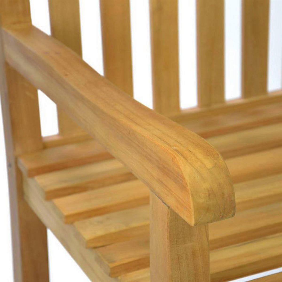 VCM Gartenbank braun Teakholz B/H/T: ca. 150x90x60 cm Gartenbank_3-Sitzer - braun (150,00/90,00/60,00cm) - VCM