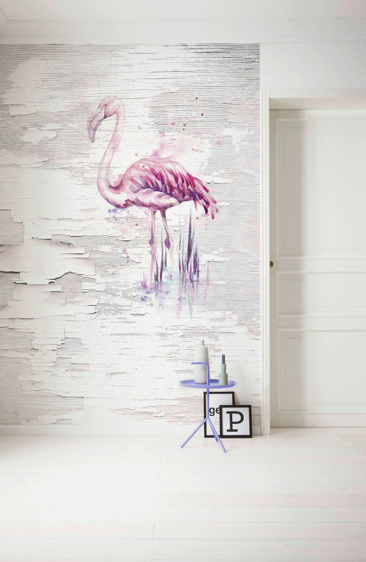 Komar Fototapete Pink Flamingo B/L: ca. 200x250 cm Pink Flamingo - (200,00/250,00cm) - Komar